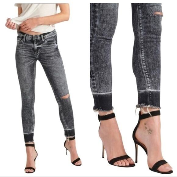 Hudson Nico Super Skinny Crop Jeans in Pepper Size 31 NWT - Picture 1 of 14